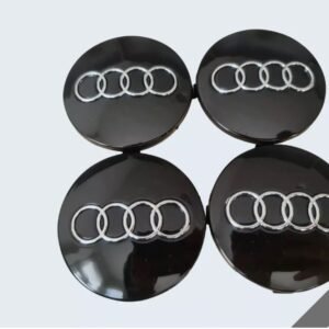 Audi 60mm Alloy Wheel Centre Caps Hubs Dust Covers 4b0601170 A3 A4 A5 A6 Black